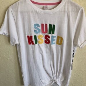 Bare Your Soul  Sun Kissed Embroidery T-shirt